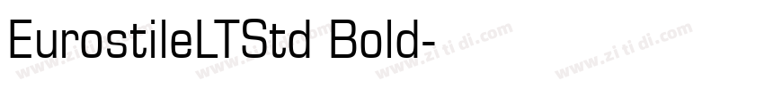 EurostileLTStd Bold字体转换